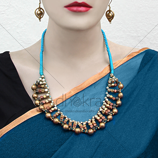 Dhokra Moon light Avanti Set | Dhokra tribal Jewelry | Dhokra